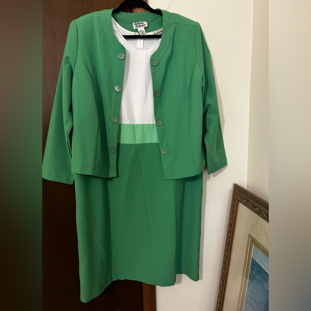 Anthony Richard’s and White Dress with Jacket